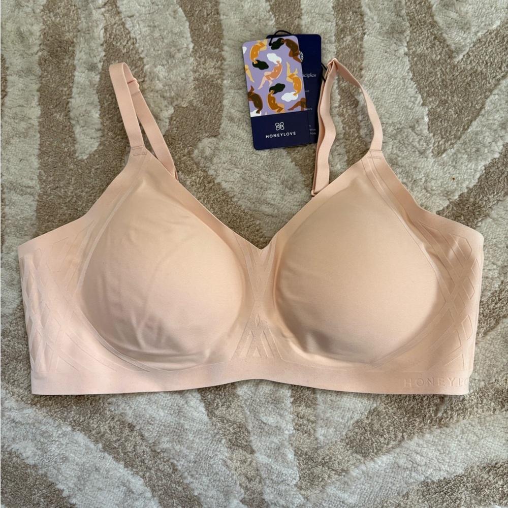 Honeylove Liftwear Silhouette Bra Blush NWT